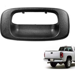 مقبض الباب الخلفي Ecotric غطاء إطار متوافق مع 1999-2007 Chevy Chevrolet GMC Silverado Sierra 1500 2500 3500 HD Pickup Truck بديل لـ 15228539 76106 GM1916102