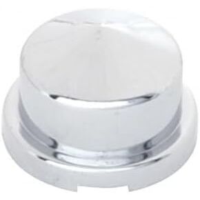 United Pacific 10082p - مجموعة غلاف الجوز العجلة - 3/4 "× 7/8" غطاء صامد من الصواميل البلاستيكية Chrome - Push -On (10 حزمة)
