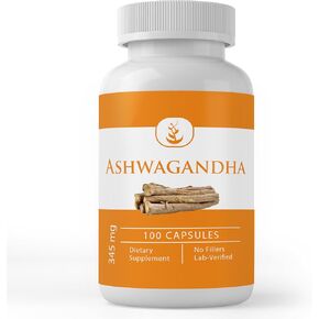 PURE ORIGINAL INGREDIENTS Ashwagandha (100 Capsules) Always Pure, No Additives Or Fillers, Lab Verified