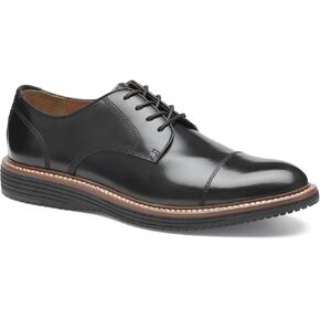 Johnston & Murphy Upton Cap Toe Men’s Shoe – Business Casual Mens Dress Shoes, Comfortable Leather Shoes for Men