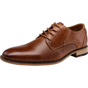 Jousen Men's Dress Shoes Leather Classic Formal Mens Oxfords Retro Derby Oxford