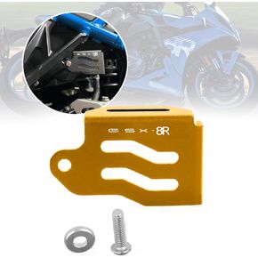 ل GSX8R GSX-8R 2024 دراجة نارية CNC الألومنيوم الخلف سائل الفرامل الخلفية الغلاف غطاء زيت غطاء حماية GSX8R GSX-8R 2024-2025 (الذهب)