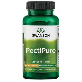 تعديل Pectipure Swanson Pectinports Pectin-صحة الجهاز الهضمي ومكملات صحية صحية خلوية على الأقل 82 ٪ من العافية غالاكتوريونيك غير الطبيعية (60 كبسولة ، 600 ملغ لكل منهما)