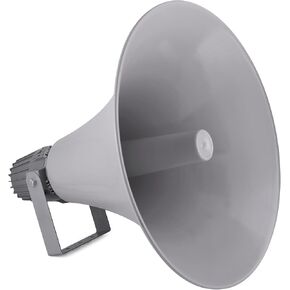 Indoor Outdoor PA Horn Speaker - 19.5" 100W Power Compact Loud Sound Megaphone w/ 400Hz-5KHz Frequency, 16 Ohm, 100V/70V Transformer, Mounting Bracket - 100V/70V Audio System - PyleHome PHSP20 in Saudi Arabia