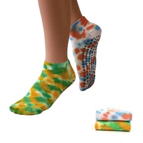 2 Pair Grip Socks Pilates, Yoga Socks for Women Non Slip ，Perfection for Barre, Pilates, Home Alone, Hospital