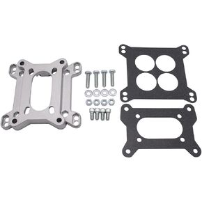 1 Set 1933 1" thick Universal Carburetor Adapter Kit 4-Barrel to 4-Bolt 2-Barrel Fits for Chevy SBC