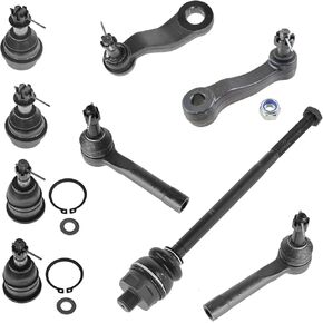 TRQ Front Steering & Suspension Kit Ball Joint Idler Arm Pitman Arm Tie Rod Compatible with 1999-2000 Chevrolet Silverado 2500 GMC Sierra 2500