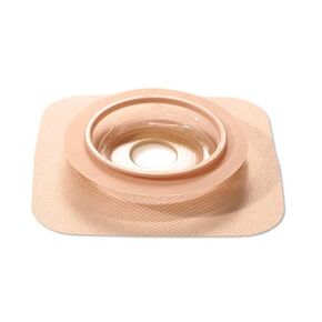 Convatec 421039 Natura Durahesive Skin Marrier مع قالب لتناسب الفتح ، طوق الشريط الهيدروكولويد ، 2-1/4 "شفة الأكورديون ، 1/2" إلى 7/8 "فتحة Stoma ، تان ، حزمة 10