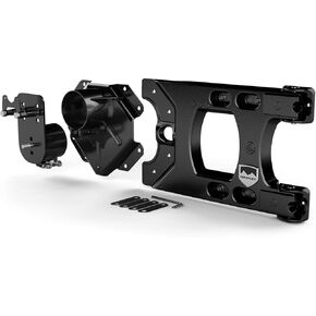 TeraFlex 4838150 JK/JKU Alpha Hinged Carrier & Alpha HD Adjustable Spare Tire Mounting Kit-Complete , black
