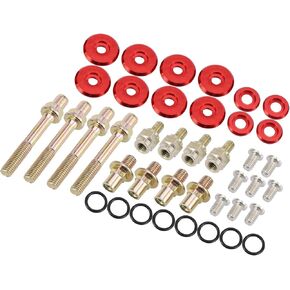 Low Profile Engine Valve Cover Washer Bolt Kit Red for Honda B-Series B16A2 B16A3 B17A1 B18C1 B18C5 Durable Material