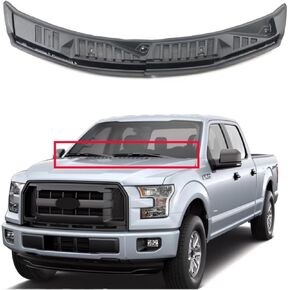 Windshield Wiper Cowl Panel Grille Compatible with Ford F150 2015-2020 Front Window Cover Insert Panel Replacemen FL3Z15022A69B, FL3Z25022A69B (Front Driver & Passenger Side)