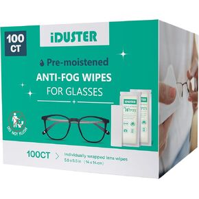 Lens Wipes for Eyeglasses - 220 Individually Wrapped Pre-Moistened Wipes for Glasses, Sunglasses, Camera and Screens, Gentle and Portable for On-The-Go Cleaning of Devices