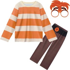 Boys Girls Clothing Sets Kids Long Sleeves Shirt and Pant with Eyemask, for 3-12Y