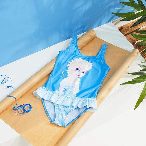 Disney Girls One Piece Swimsuit Comfortable Stretchy Swimsuit - Girls Gifts in Saudi Arabia