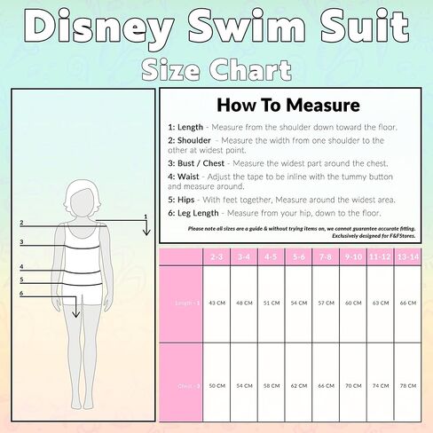 Disney Girls One Piece Swimsuit Comfortable Stretchy Swimsuit - Girls Gifts in Saudi Arabia