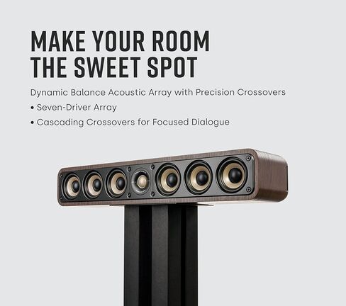 Polk Audio Signature Elite ES35 Slim Center Channel Speaker + ES15 Bookshelf Speakers Bundle - Hi-Res Audio Certified, Dolby Atmos & DTS:X Compatible in Saudi Arabia