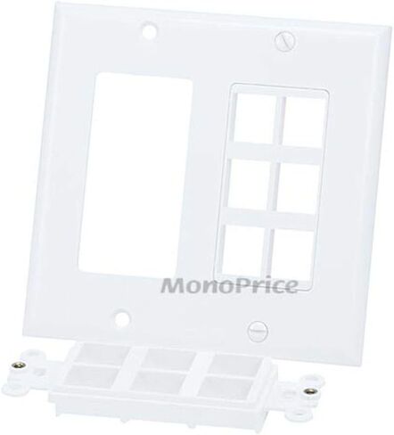 Monoprice 2-Gang Wall Plate in Saudi Arabia