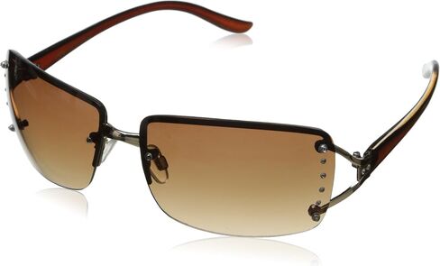 Foster Grant Women's Vera Sunglasses Rectangle, White, 64mm in Saudi Arabia