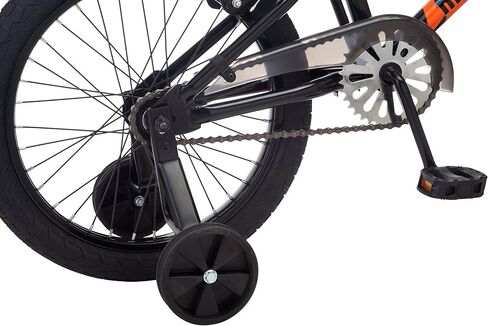 Mongoose Switch BMX Bike for Kids, 18-Inch Wheels, Includes Removable Training Wheels , Black in Saudi Arabia