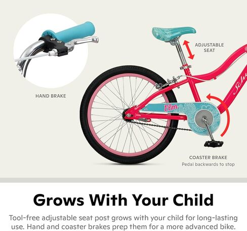 Schwinn Koen & Elm Toddler and Kids Bike, 20-Inch Wheels, Training Wheels Not Included, Black in Saudi Arabia