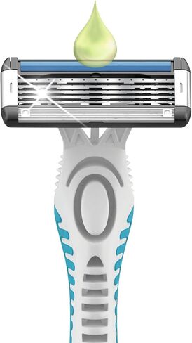 BIC Us. 5-Blade Unisex Disposable Razors For Men and Women, Lubrication Strip For a Smooth, Close Shave, 6-Count in Saudi Arabia