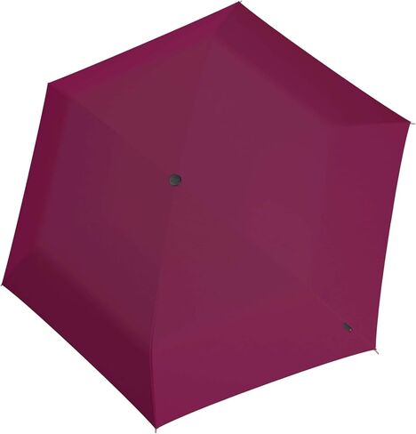 Knirps AS.050 Slim Manual Folding Rain Umbrella in Violet– 38" Lightweight Fiberglass 6-Rib Pocket Canopy, Ultra-Compact 6.7oz Travel Size Design, Durable Steel Frame, Travel Case Included in Saudi Arabia