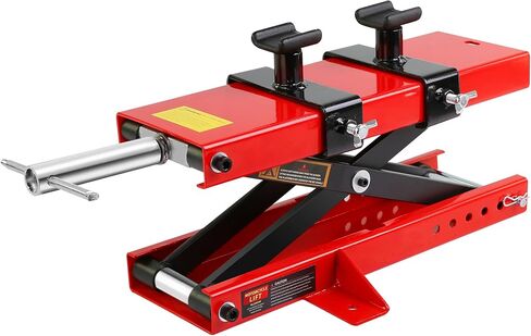 Motorcycle Scissor Lift Jack, Scissor Jack Steel Wide Deck Hoist Crank Center Stand, 1100 LBS Capacity Motor-Cycle Lift for ATVs, Dirt Bikes in Saudi Arabia