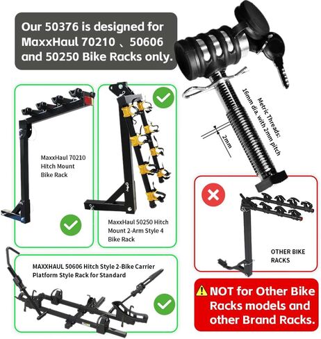 MAXXHAUL 50376 Threaded Hitch Locking Pin for MAXXHAUL 70210 & 50606 Bike Racks in Saudi Arabia