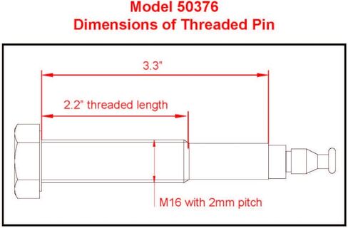 MAXXHAUL 50376 Threaded Hitch Locking Pin for MAXXHAUL 70210 & 50606 Bike Racks in Saudi Arabia