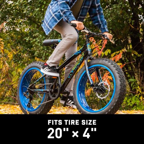 Mongoose Fat Tire Bike Tube, Schrader Valve, 24 x 3 inch , Black in Saudi Arabia