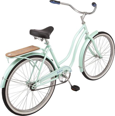 Schwinn Baywood Cruiser Bike, Featuring Steel Step-Through Frame and Single-Speed Drivetrain with Full Wrap Fenders, 24-Inch Wheels, Navy Blue in Saudi Arabia