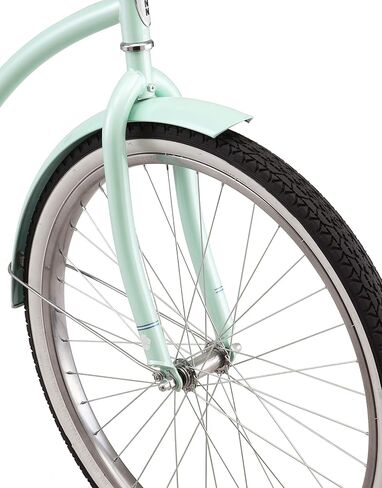 Schwinn Baywood Cruiser Bike, Featuring Steel Step-Through Frame and Single-Speed Drivetrain with Full Wrap Fenders, 24-Inch Wheels, Navy Blue in Saudi Arabia