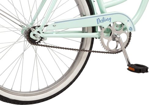 Schwinn Baywood Cruiser Bike, Featuring Steel Step-Through Frame and Single-Speed Drivetrain with Full Wrap Fenders, 24-Inch Wheels, Navy Blue in Saudi Arabia