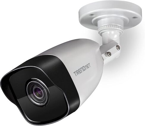كاميرا TRENDnet داخلية/خارجية 4 ميجابكسل H.265 PoE IR Bullet Network، TV-IP1328PI، 2560 × 1440، كاميرا أمان مع رؤية ليلية تصل إلى 30 مترًا (98 قدمًا)، تصنيف IP67، تطبيقات iOS وAndroid مجانية للهواتف المحمولة in Kuwait