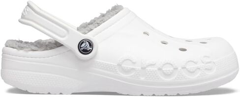 Crocs Baya Lined Clog White/Light Grey Men's 13, Women's 15 Medium in Saudi Arabia
