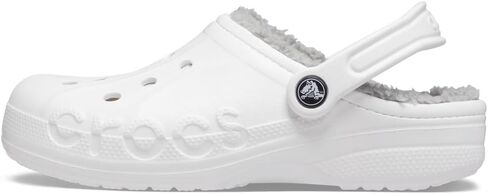 Crocs Baya Lined Clog White/Light Grey Men's 13, Women's 15 Medium in Saudi Arabia