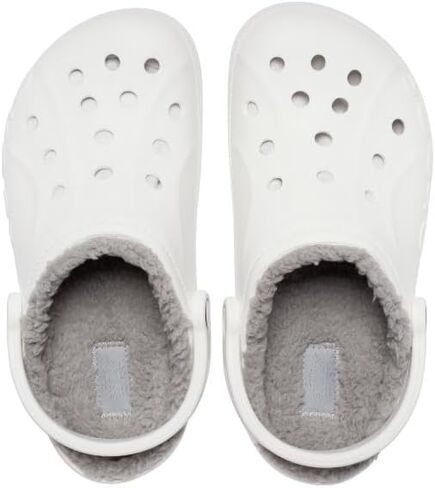 Crocs Baya Lined Clog White/Light Grey Men's 13, Women's 15 Medium in Saudi Arabia