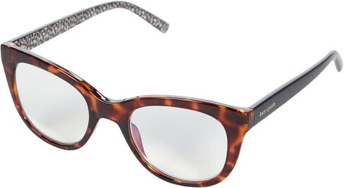 نظارات قراءة بيضاوية للنساء من Kate Spade New York Odessa Blue Light Readers، عدسات هافانا داكنة/تجريبية، 50 مم، 20 مم + 2 in Saudi Arabia