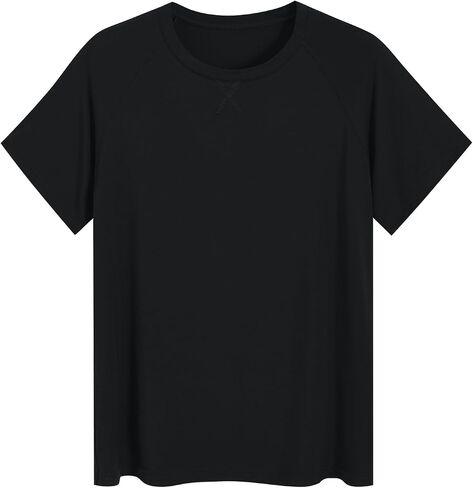 Latuza Women's Viscose Pajama Tops Soft Sleep Shirt Raglan Sleeve Lounge Top in Saudi Arabia