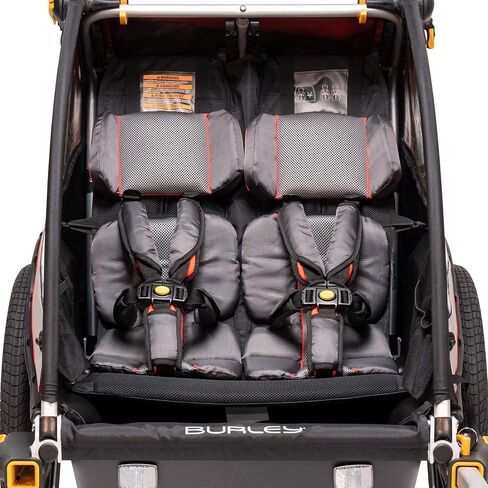 Burley Cub X 2 مقعد عربة دراجة للأطفال باللون الأحمر الذري in Kuwait