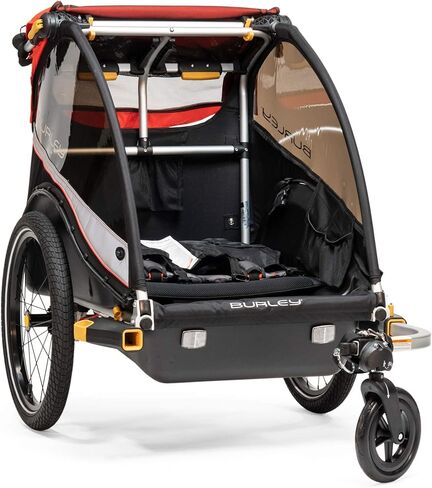 Burley Cub X 2 مقعد عربة دراجة للأطفال باللون الأحمر الذري in Kuwait