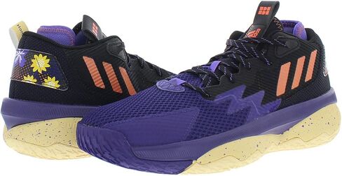 adidas Unisex Dame 8 Basketball Shoe, White/Black/Grey, 7 US Men in Saudi Arabia