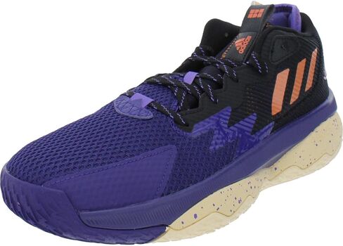 adidas Unisex Dame 8 Basketball Shoe, White/Black/Grey, 7 US Men in Saudi Arabia