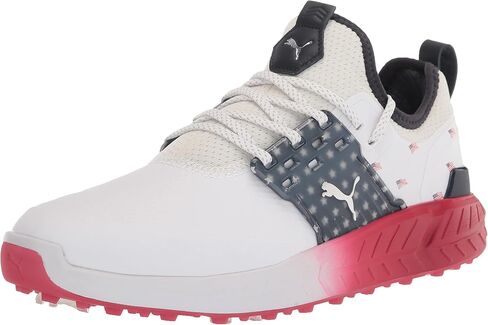 PUMA GOLF Men's Ignite Articulate Volition Golf Shoe, Puma White-Puma Silver-Ski Patrol, 8 in Saudi Arabia