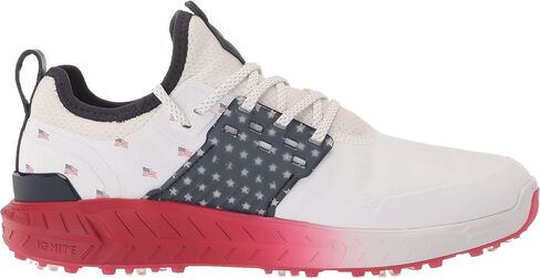 PUMA GOLF Men's Ignite Articulate Volition Golf Shoe, Puma White-Puma Silver-Ski Patrol, 8 in Saudi Arabia