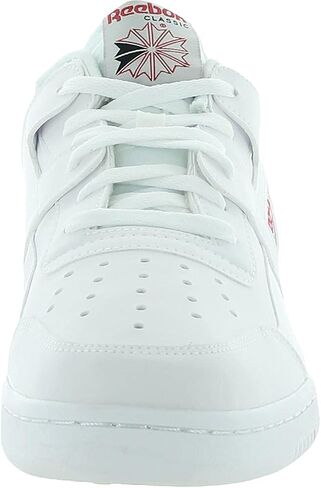 Reebok Unisex-Adult Workout Plus Sneaker, White/Skull Grey/Red/Black, 4 M US in Saudi Arabia