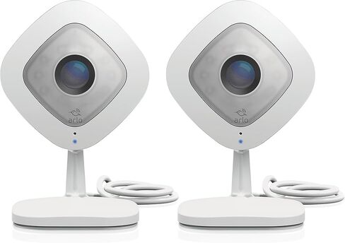 Arlo Q – Wired, 1080p HD Security Camera | Night Vision, Indoor only, 2-Way Audio | Cloud Storage Included | Compatible with Alexa (VMC3040) in Kuwait