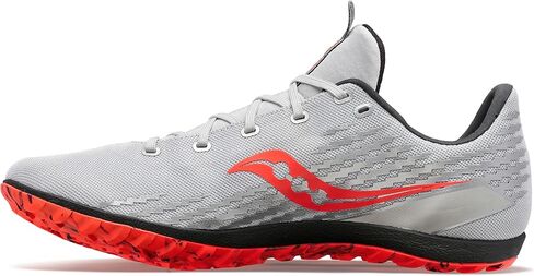 Saucony Men's Havok XC3 Cross Country Running Shoe, Fog/Black/Vizi, 7.5 in Saudi Arabia