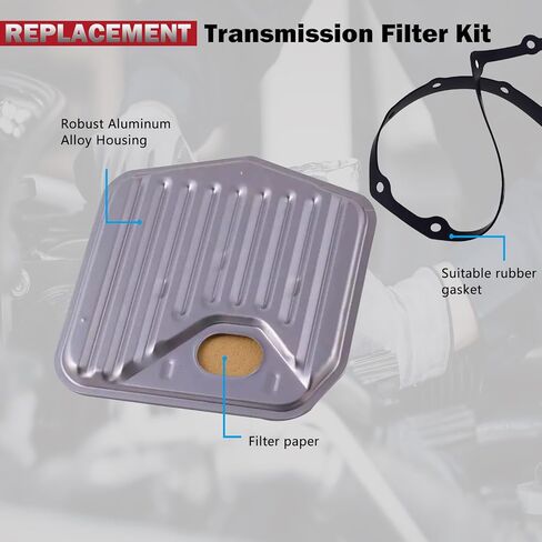TH700-R4 4L60 Auto Automatic Trans Transmission Oil Filter kit 4 Speed Fits for Buick for Chevrolet Brougham Lesabre Blazer Yukon Bonneville Grand Prix Monte Carlo Impala Yukon Grand Prix OE # TF235 in Saudi Arabia