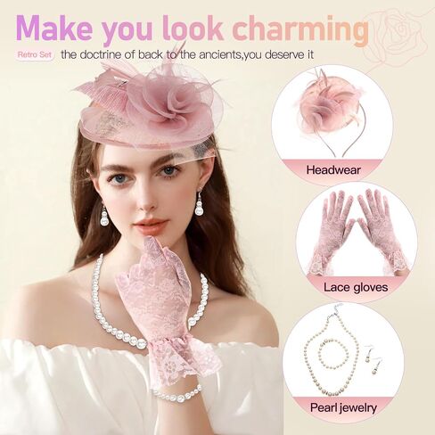 Fascinators Hat for Women, Tea Party Headband Kentucky Fascinator Derby Wedding Flower Cocktail in Saudi Arabia